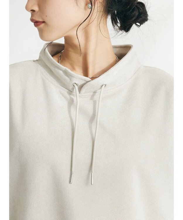 CRAFT STANDARD BOUTIQUE フェイクスエードスタンドプルオーバー Ivory