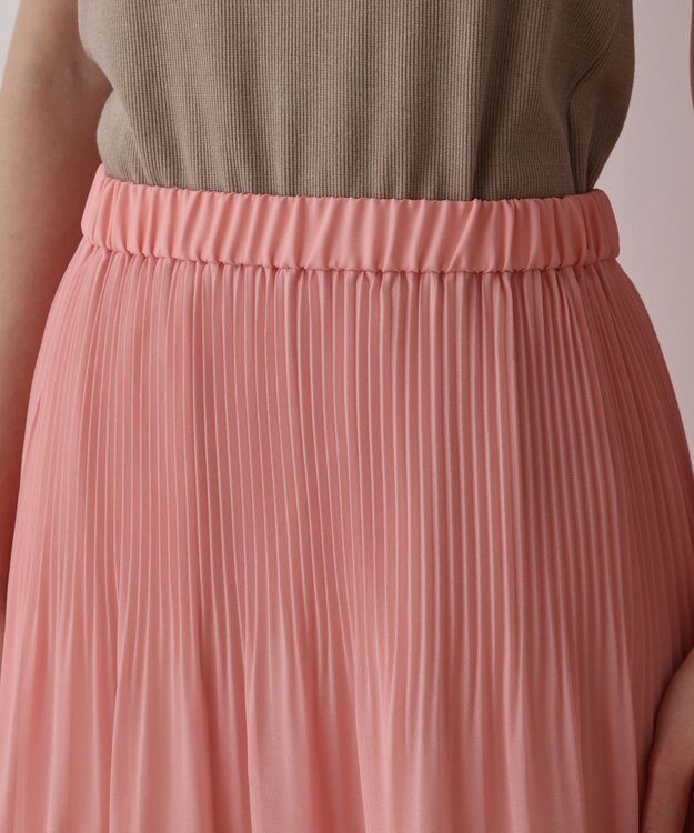 GRACE CONTINENTAL イレギュラープリーツスカート ピンク