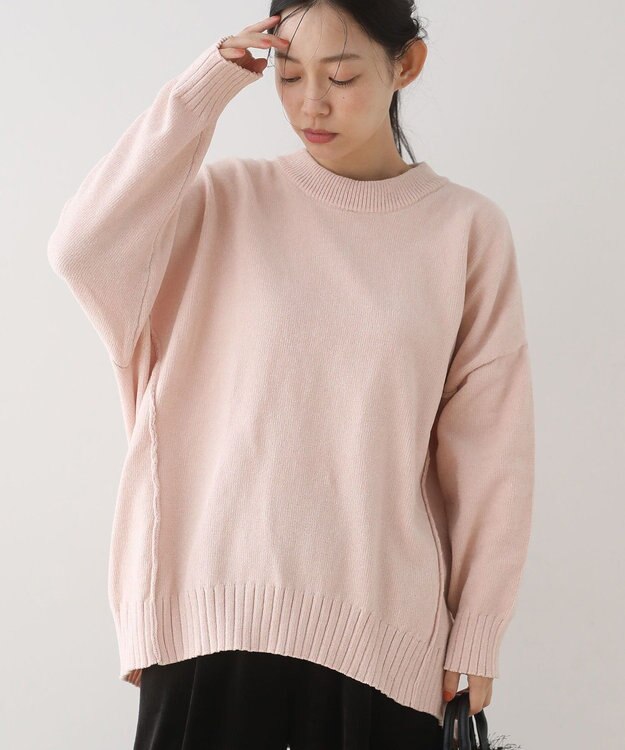 Green Parks リラックスモールニットチュニック Pink