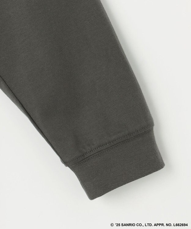 ANY 【ハローキティ×ANY】ロゴTシャツ チャコール刺繍