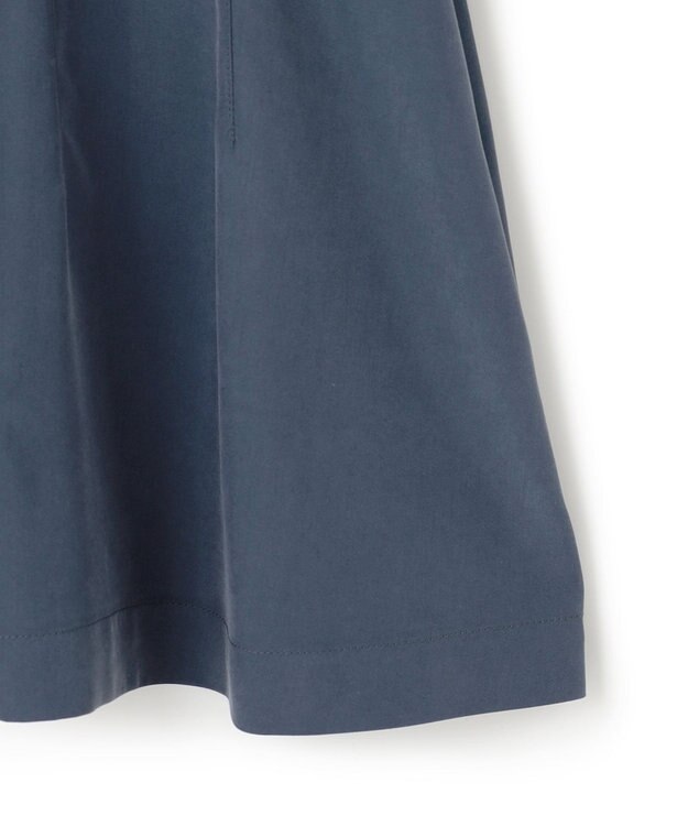 UNFILO L フィブリル ペプラムブラウス ディープブルー