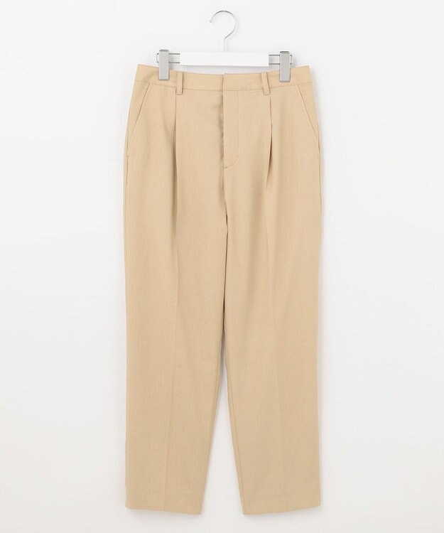 J.PRESS LADIES 【洗える・UVケア・速乾】OXIJEWELストレッチ テーパード パンツ キャメル系