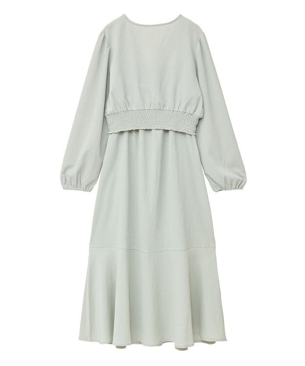 earth music&ecology ＳＥＴ２点カシュクールプルオーバー＋キャミワンピース Light Green