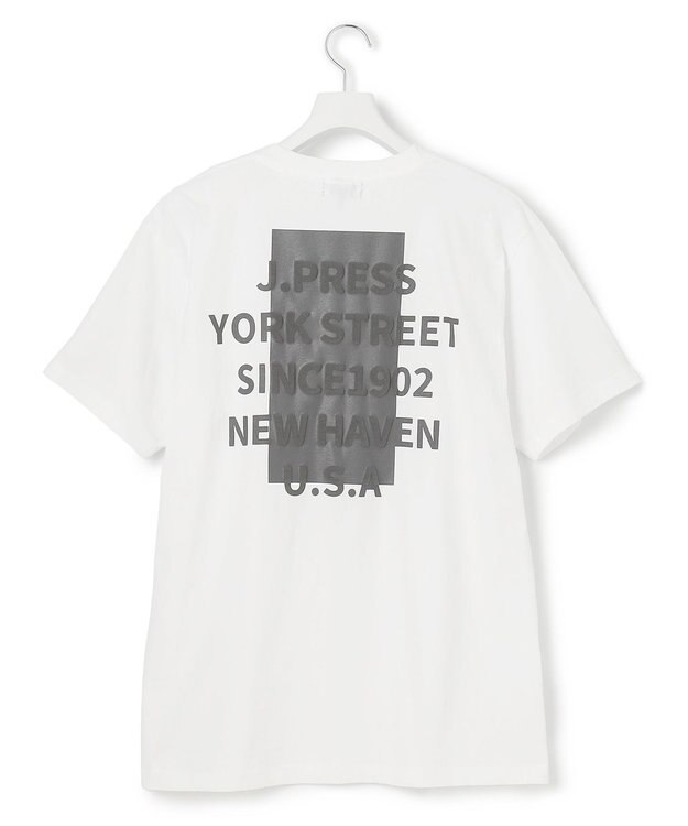 J.PRESS YORK STREET 【UNISEX】グラフィックTシャツ ホワイト系