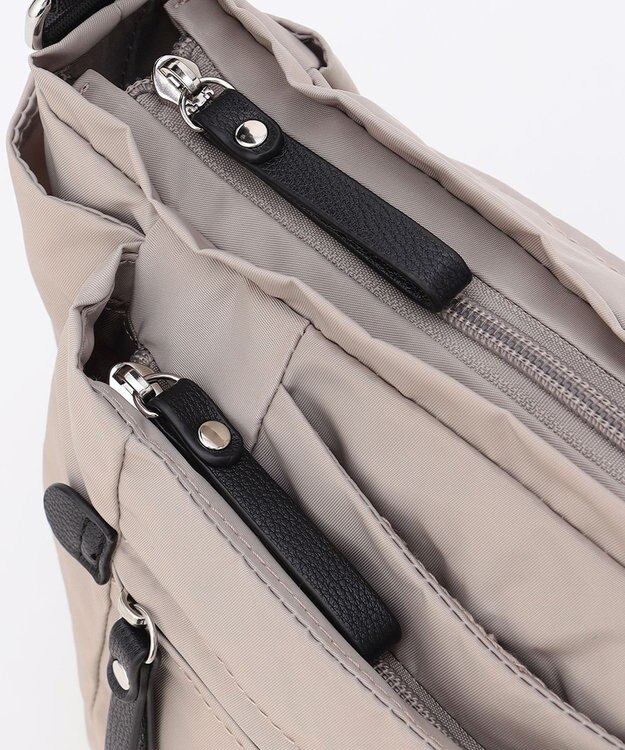 LA BAGAGERIE 【MONICA】ラウンドショルダーバッグ ライトグレー