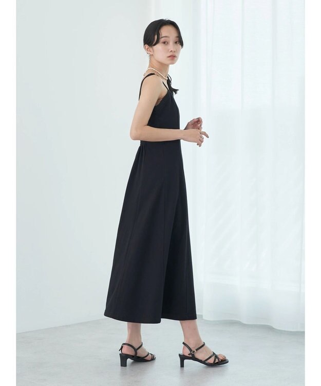 earth music&ecology スウェットキャミワンピース Black