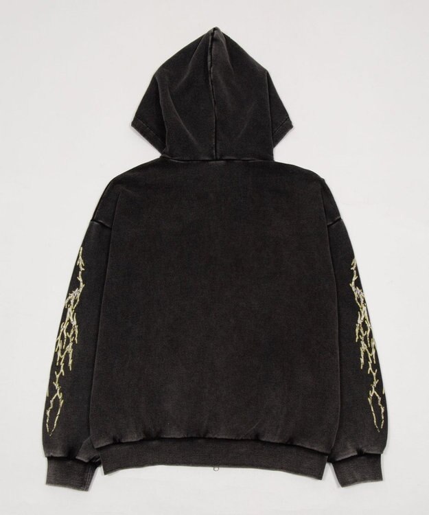 WEGO 【ユニセックス着用ITEM】ブリーチグラフィックZIPパーカー 柄3