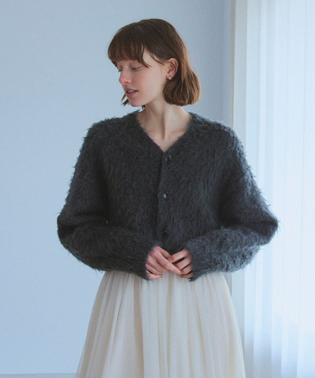 Nave】モヘアシャギー ショートカーディガン / NAVE | ファッション