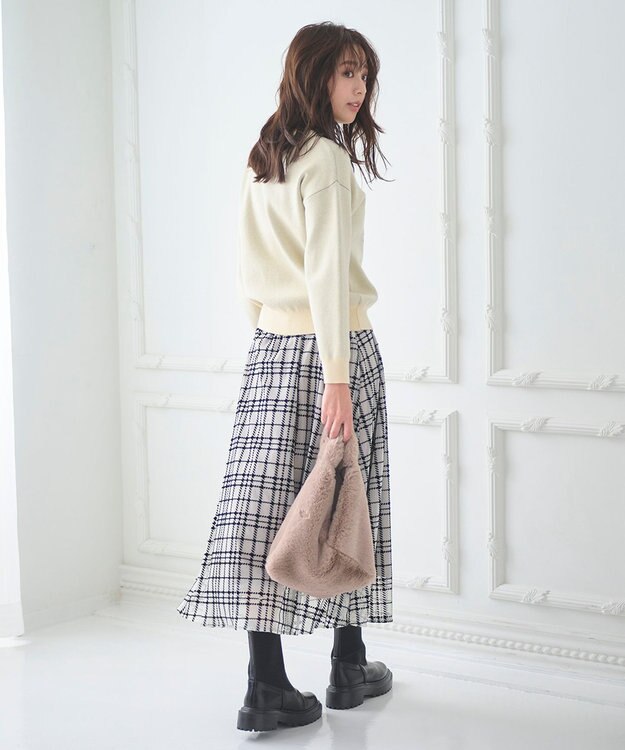 Feroux 【古畑星夏さん着用】レタードニット プルオーバー ベージュ系