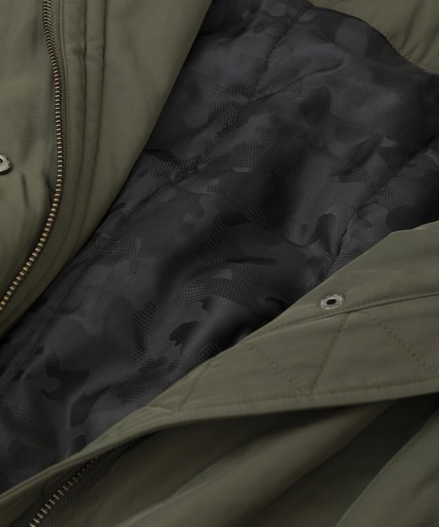 YECCA VECCA パディングフーディーコート Khaki