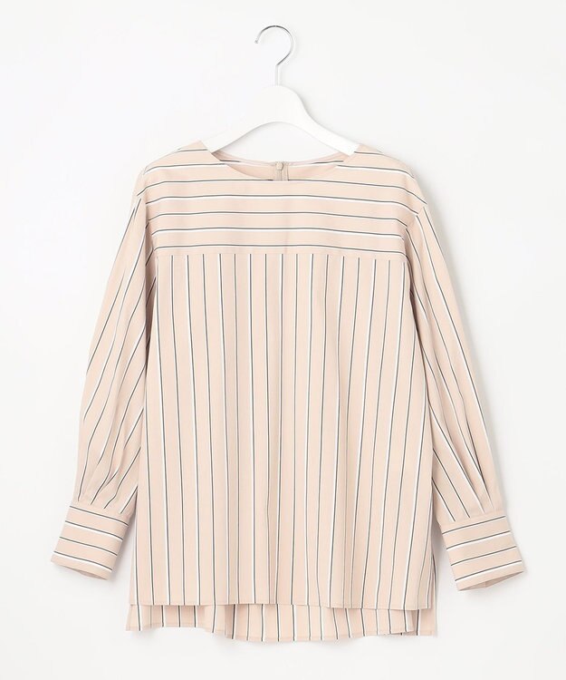 自由区 【XSサイズ～/洗える】SOMELOSシャーティング プルオーバーブラウス ベージュ系1