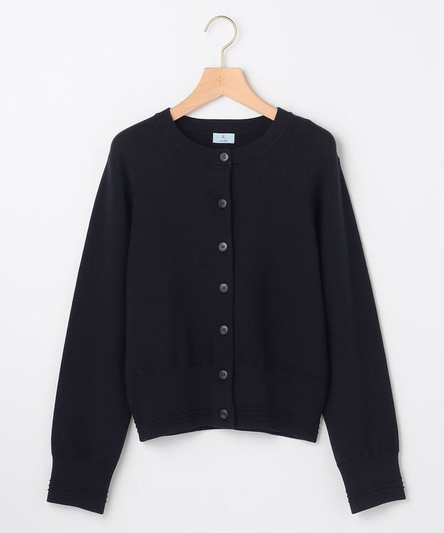 組曲 S 【加藤ローサさん着用】スムースストレッチジャケット カーディガン ネイビー系