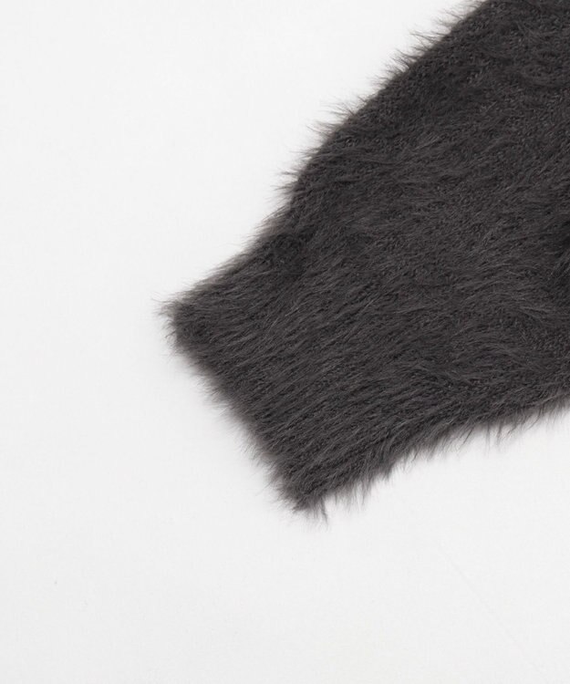 WEGO シャギーニットプルオーバー ブラック中濃色