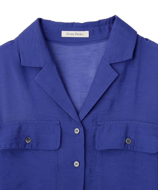 Green Parks ＳＥＴ２点　シャツスカートセットアップ Blue