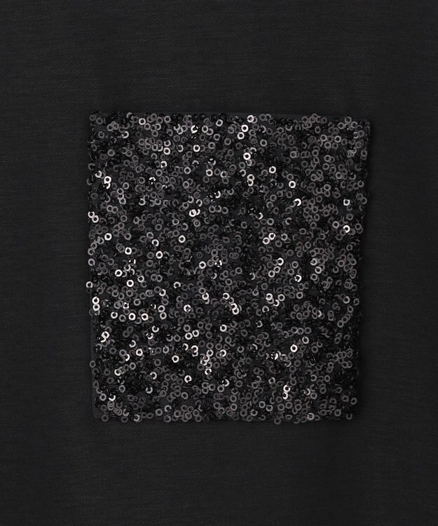 自由区 S スパングルポケットＴシャツ ブラック