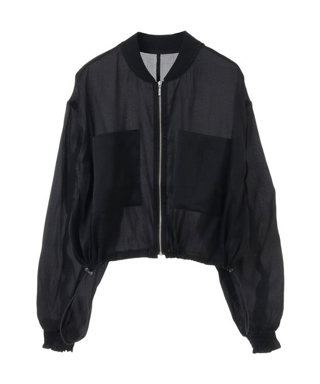 earth music&ecology シアーシャツブルゾン Black