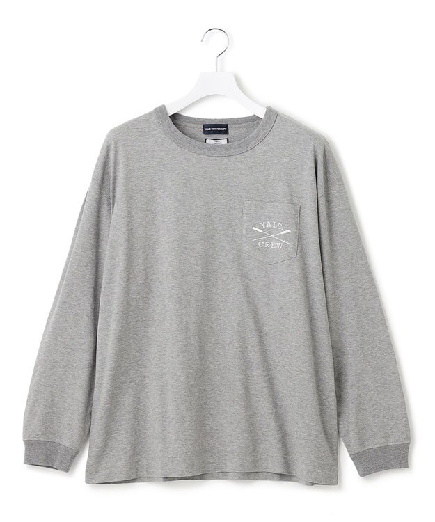 J.PRESS YORK STREET 【UNISEX】YALEポケットTEEシャツ ライトグレー系