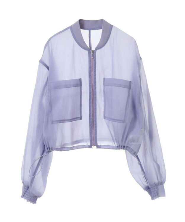 earth music&ecology シアーシャツブルゾン Lavender