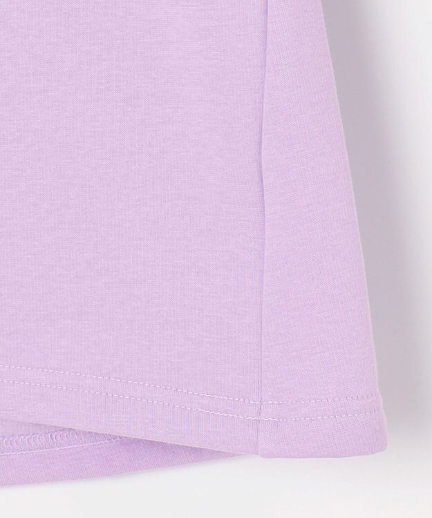 ANY KIDS 裏シャギー アップリケ トレーナー ラベンダー×ネコ