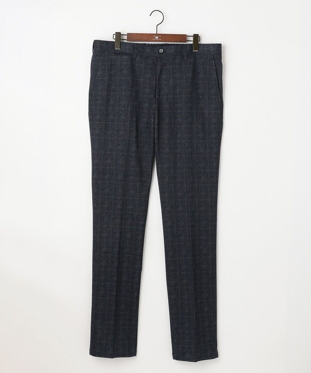 JOSEPH ABBOUD 【キングサイズ・ウエストも伸びる】ツィーディージャージーストレッチ パンツ ネイビー系4