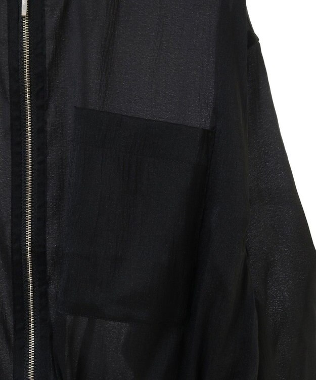 earth music&ecology シアーシャツブルゾン Black