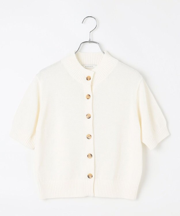 #Newans 〈花乃まりあさんコラボ〉コットンコードカーディガン ホワイト