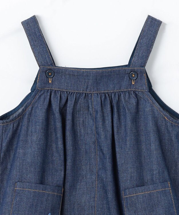 組曲 KIDS 【80-100㎝】デニム ジャンパースカート ブルー系