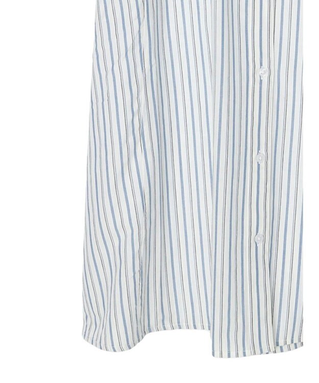 Green Parks Ｉ　切替ロングシャツワンピース Stripe