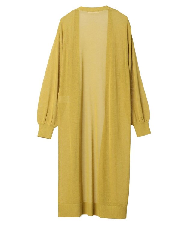 Green Parks 接触冷感ロング丈カーデ Yellow