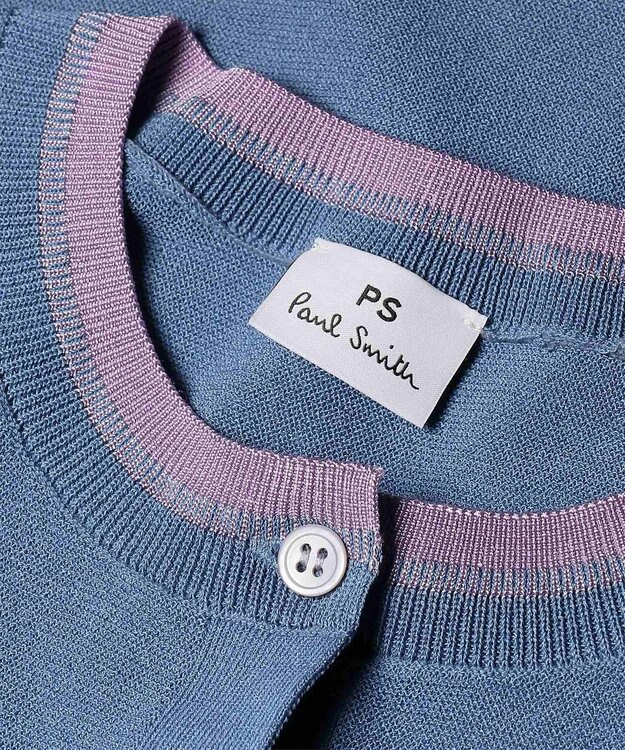 Paul Smith コントラストトリム カーディガン ライトインディゴ