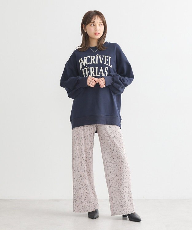 earth music&ecology アソートセルフカットパンツ Flower