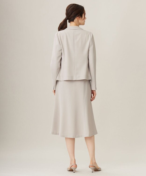 自由区 【セットアップ対応・UVカット・接触冷感・洗える】ライトストレッチフレア スカート ベージュ