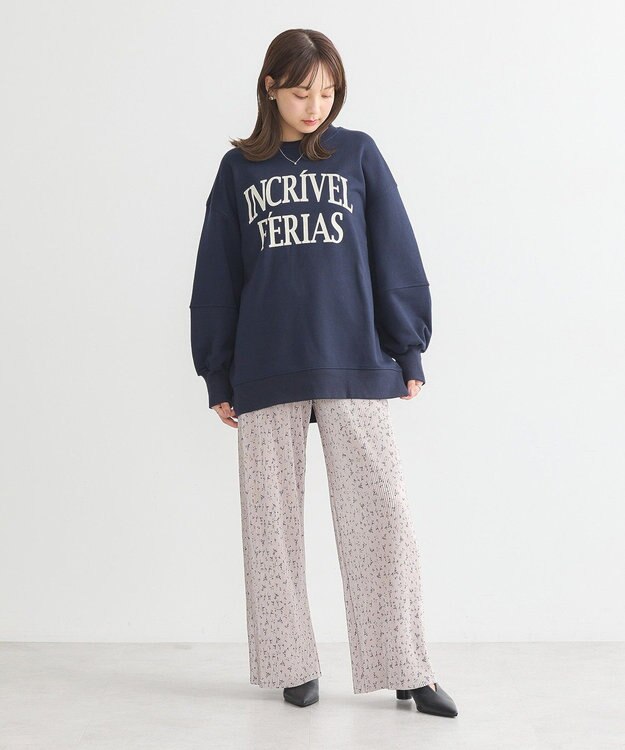 earth music&ecology アソートセルフカットパンツ Flower