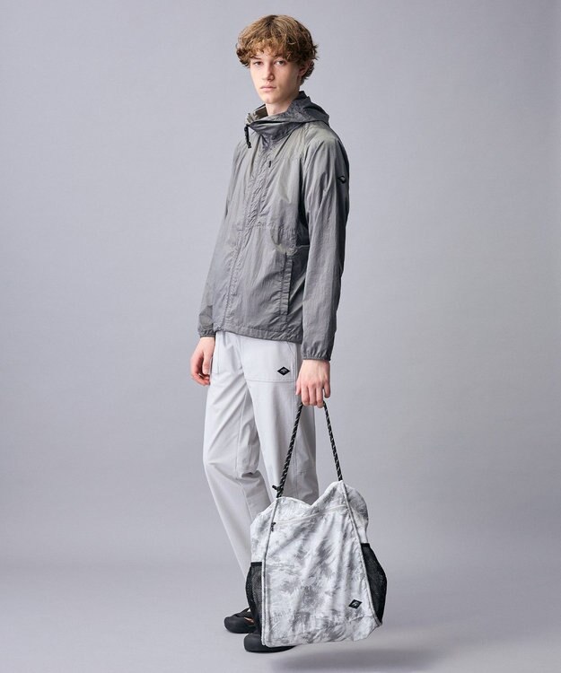 JOSEPH ABBOUD MOUNTAIN 【軽量/ECO撥水/ポケッタブル】エンボスプリント トートバッグ ライトグレー系5