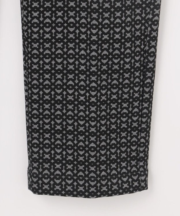 23区GOLF 【MEN】裏起毛ジャージーパンツ ストレッチ モノグラム 上品スタイル ブラック系5