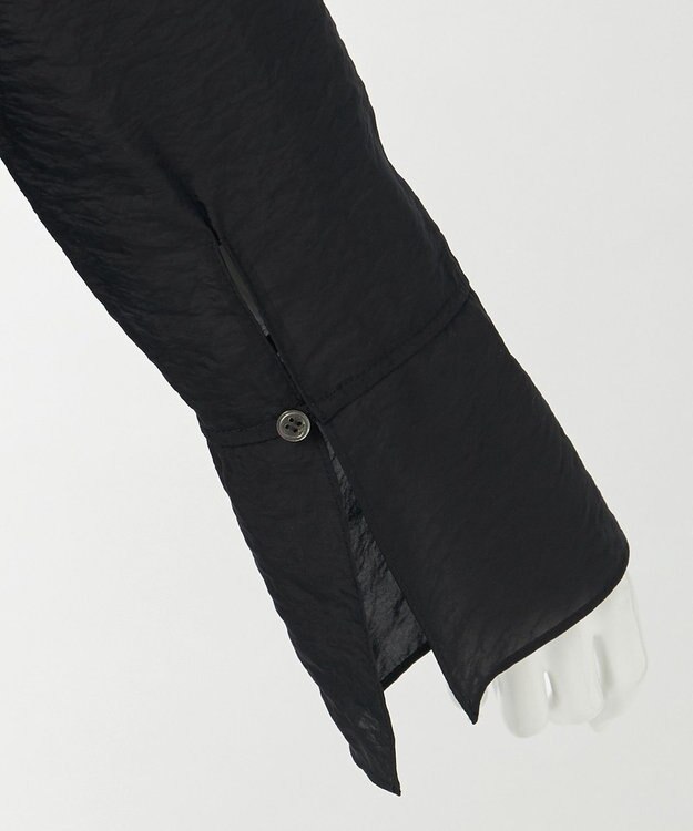 23区 【GOLD LABEL】オーガンジー タートルネック ブラウス ブラック系