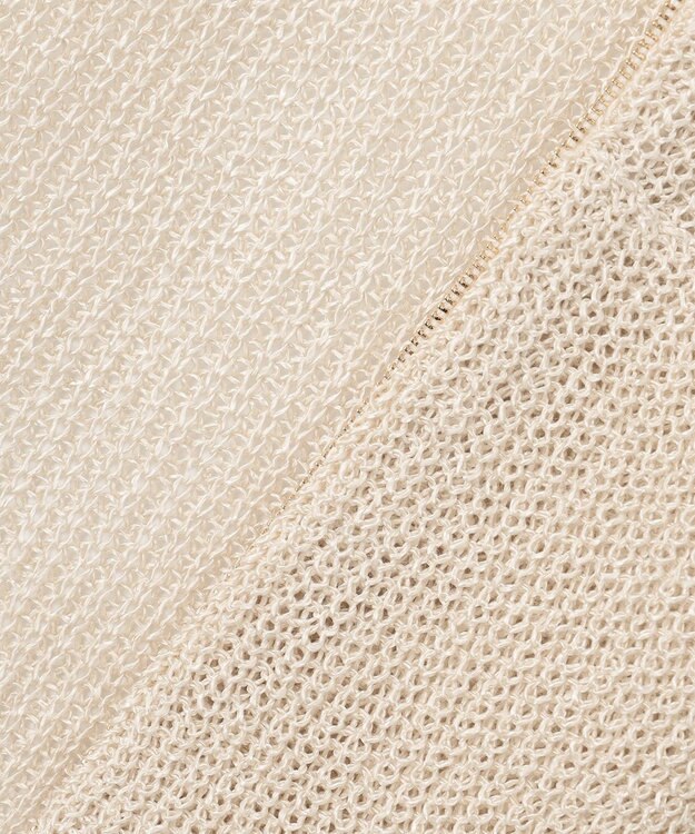 BEIGE， OPTICAL / フードカーディガン Ecru