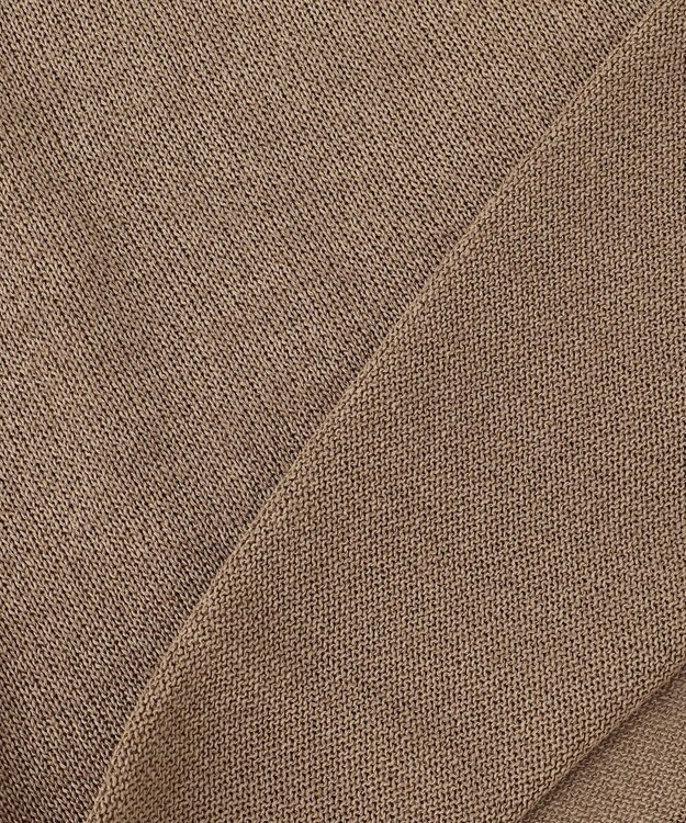 自由区 S 【洗える】ペーパーブレンドプルオーバー ニット モカ