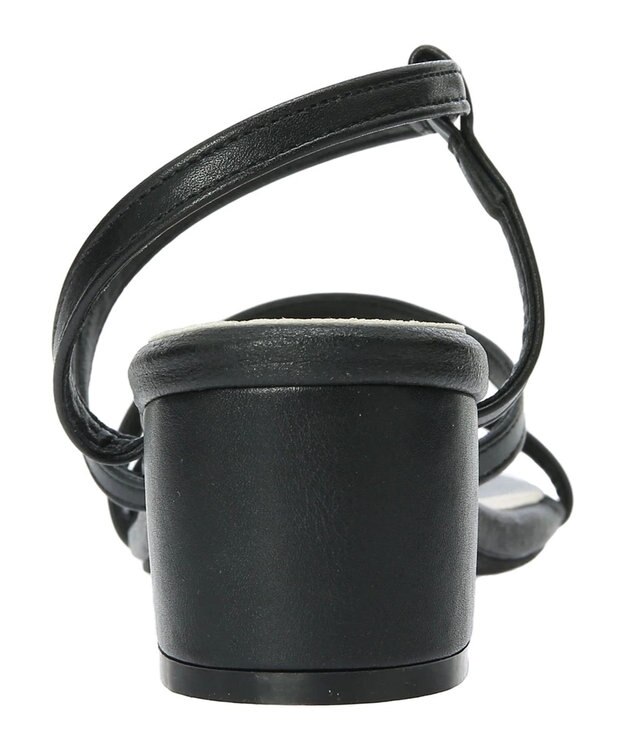 Green Parks ・ｍｉｎｉａ　チャンキーヒールナローストラップサンダル Black