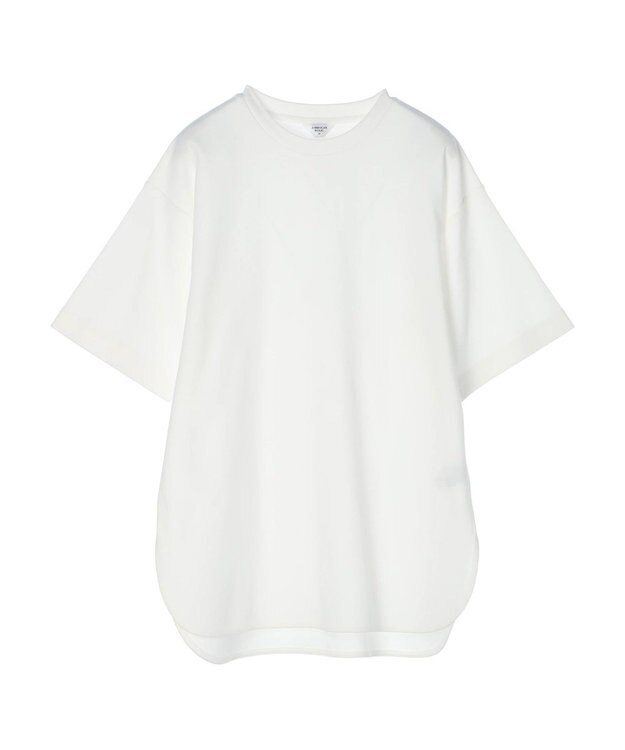 AMERICAN HOLIC 抗菌防臭＋ＵＶカット裾ラウンドカットチュニック Off White