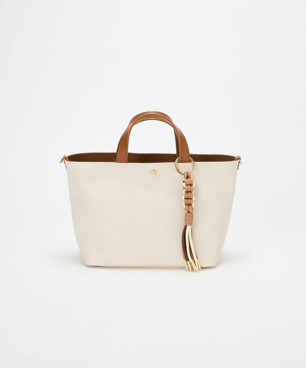 TOPKAPI 【Breath TOPKAPI】RIPPLE リプル コードチャーム付き 2way トートバッグ オフ