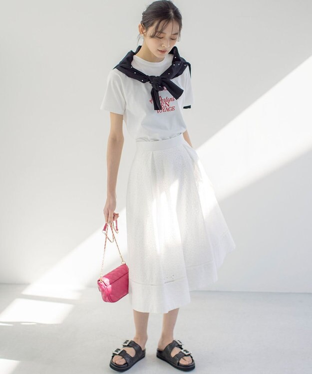 組曲 フロッキーロゴＴシャツ アイボリー系