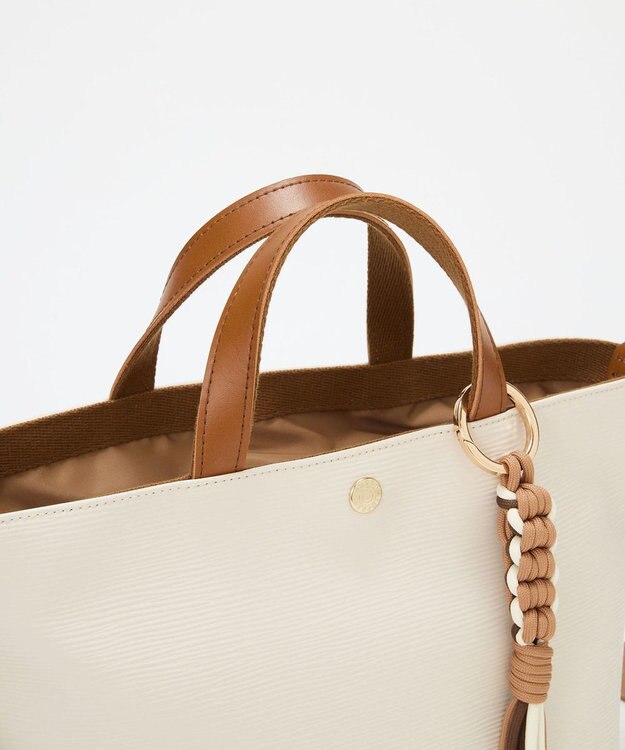 TOPKAPI 【Breath TOPKAPI】RIPPLE リプル コードチャーム付き 2way トートバッグ オフ