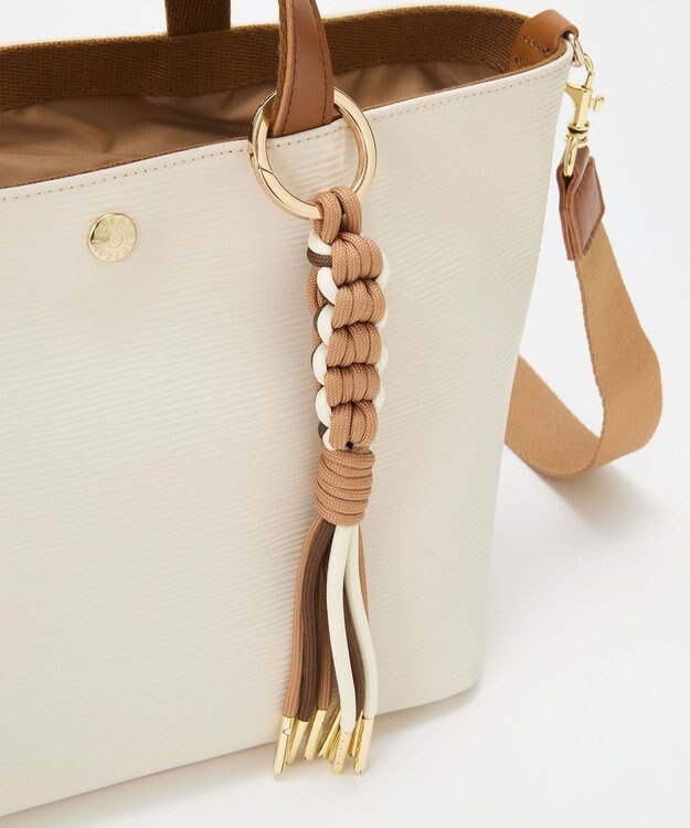 TOPKAPI 【Breath TOPKAPI】RIPPLE リプル コードチャーム付き 2way トートバッグ オフ