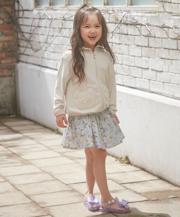 ANY KIDS 総柄スカパン サックスブルー系×フルーツ