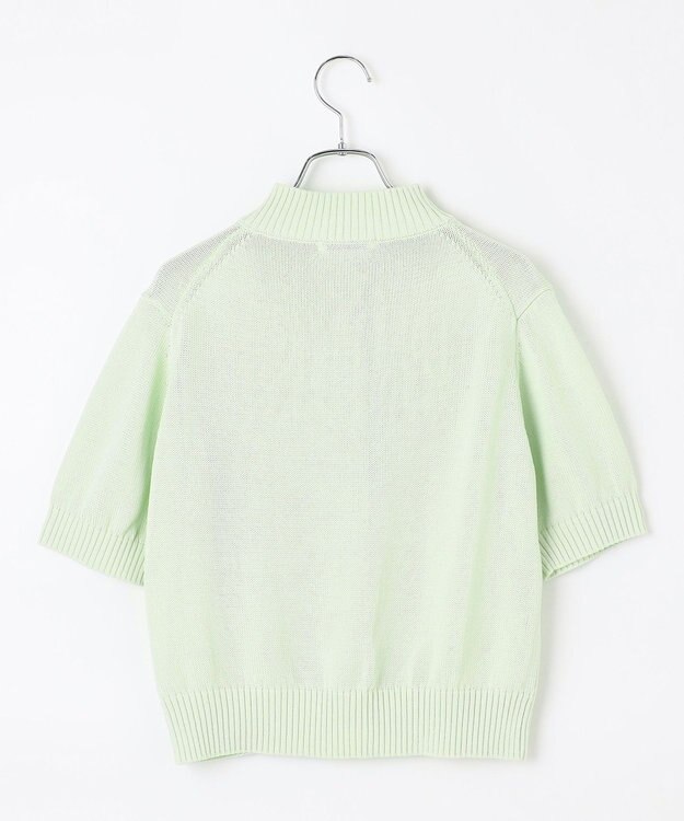 #Newans 〈花乃まりあさんコラボ〉コットンコードカーディガン ライトグリーン