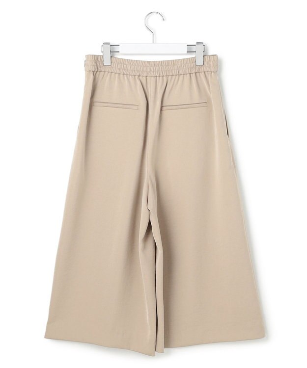 ICB L ワッシャーダルサテン ニーショーツ サンドベージュ