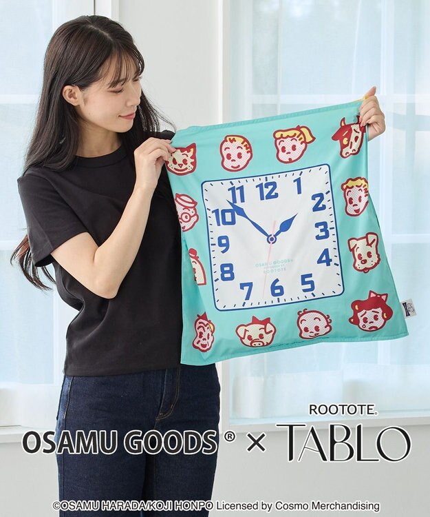 ROOTOTE 6379【スカーフのようなトート】OSAMU GOODS(R)×ROOTOTE タブロー50.オサム-A 03：ミント
