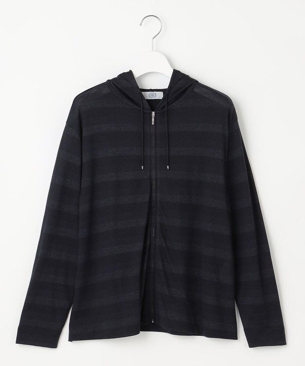 J.PRESS LADIES 【洗える】シアーライトパーカー ネイビー系