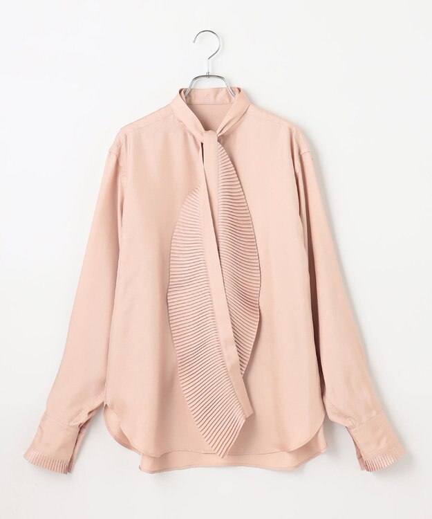 #Newans 【ANSWER for ファッショニスタ】プリーツボウタイ付シャツ ピンク系